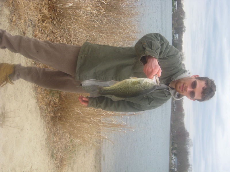 a small largemouth at sandy pond