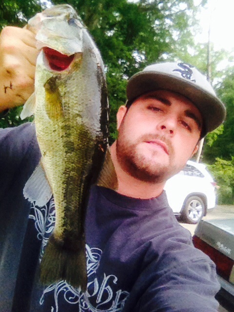 1pound 6 oz Larry, Ashville pond on a boo rig spinner  with 4 gold blades