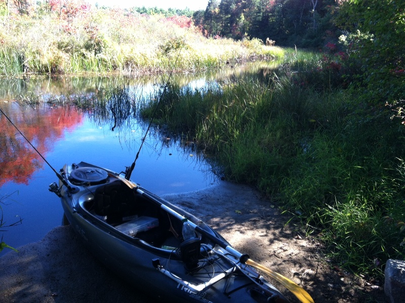 Kayacking Big River near West Greenwich