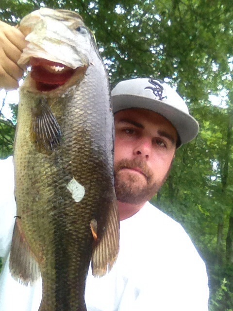 Biggest bass of the year.. 3pounds 6 ounces out of chapmans pond in westerly 