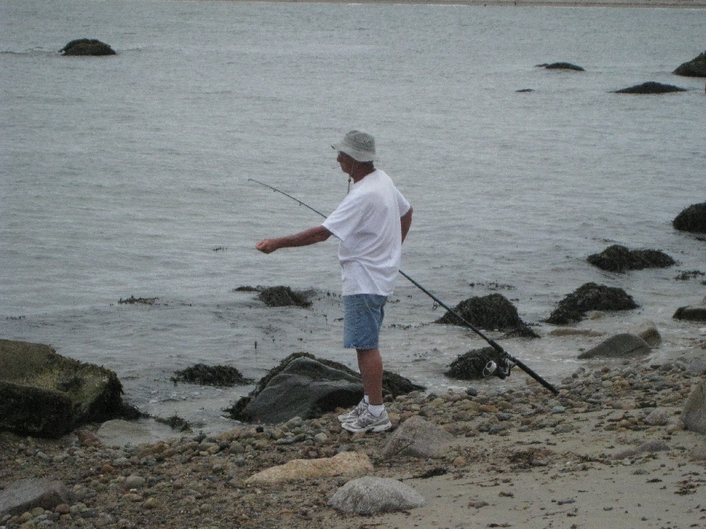 fishing at gooseberry neck/island